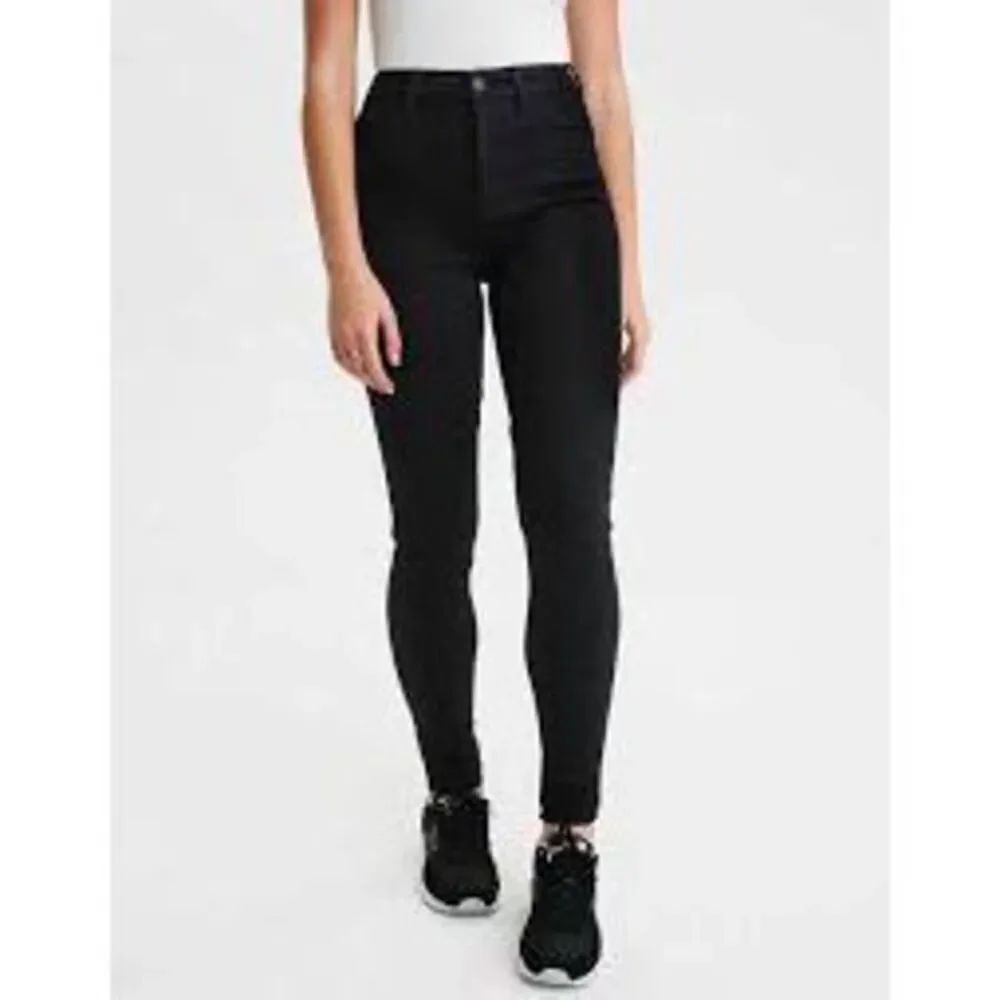 American Eagle black curvy hi-rise 6 basic jeggings